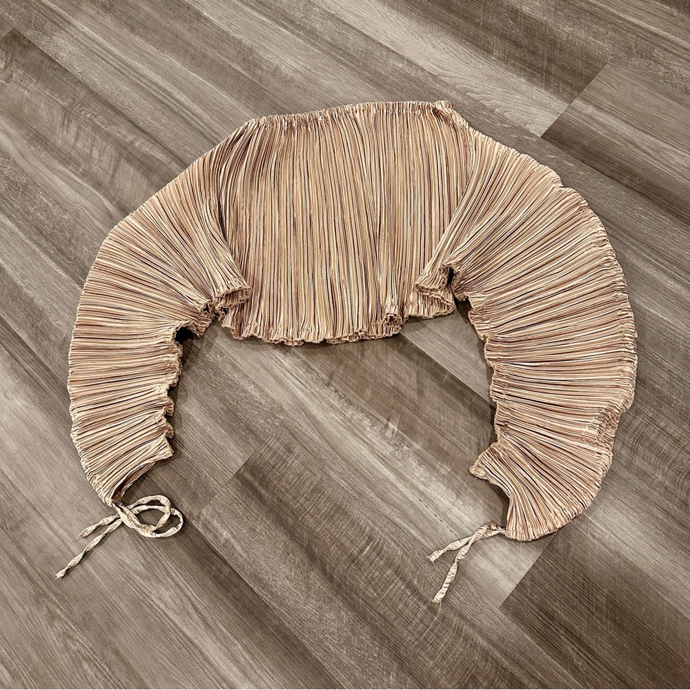 Pleated Blush Top